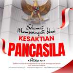 Merah dan Putih Modern Hari Kesaktian Pancasila Instagram Post